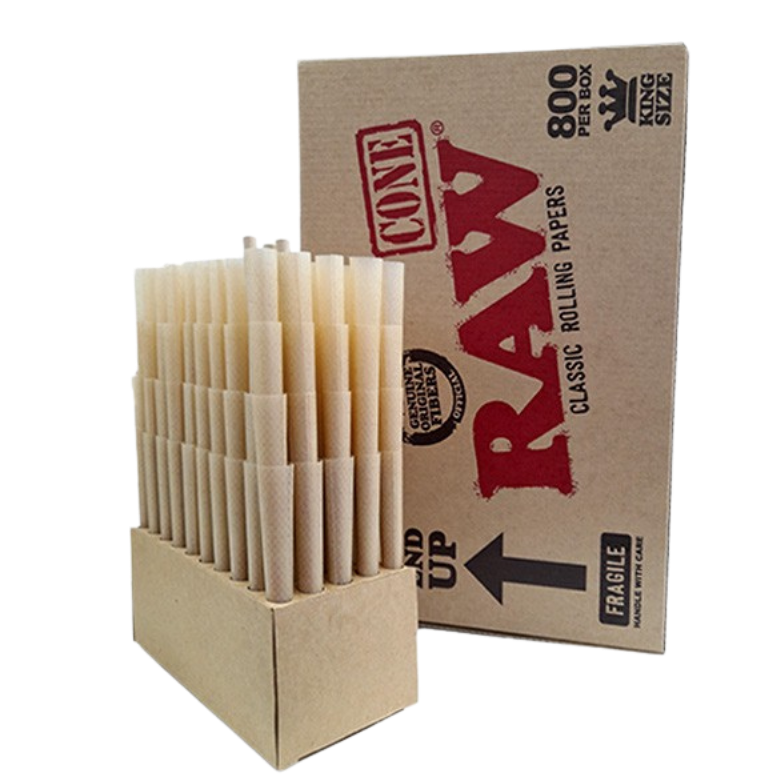 Conos RAW King Size Clásicos - Display de 800 Unidades
