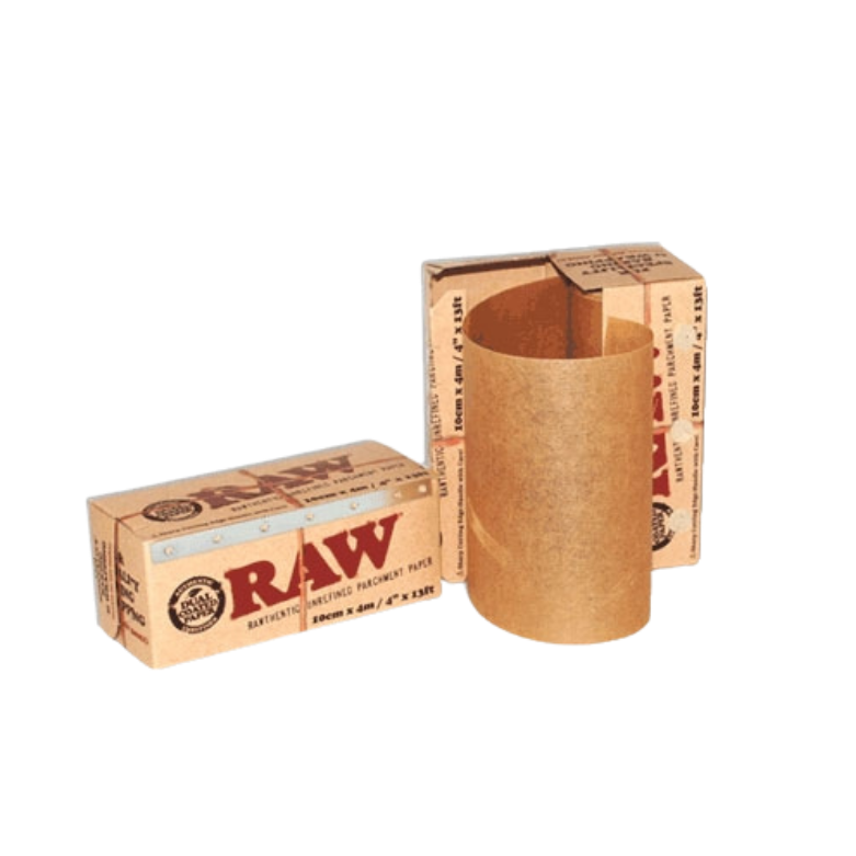 Papel Antiadherente RAW Unrefined Parchment Paper 10cm x 4m - Display de 12 Rollos