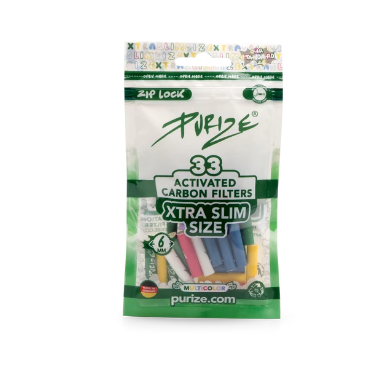 Filtros de carbón activo PURIZE® XTRA Slim 6 mm – 33 unidades Multicolor