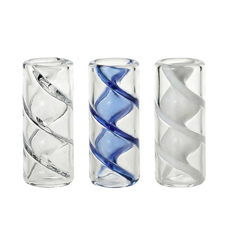 Filtro de Vidrio Espiral Vortex Transparente