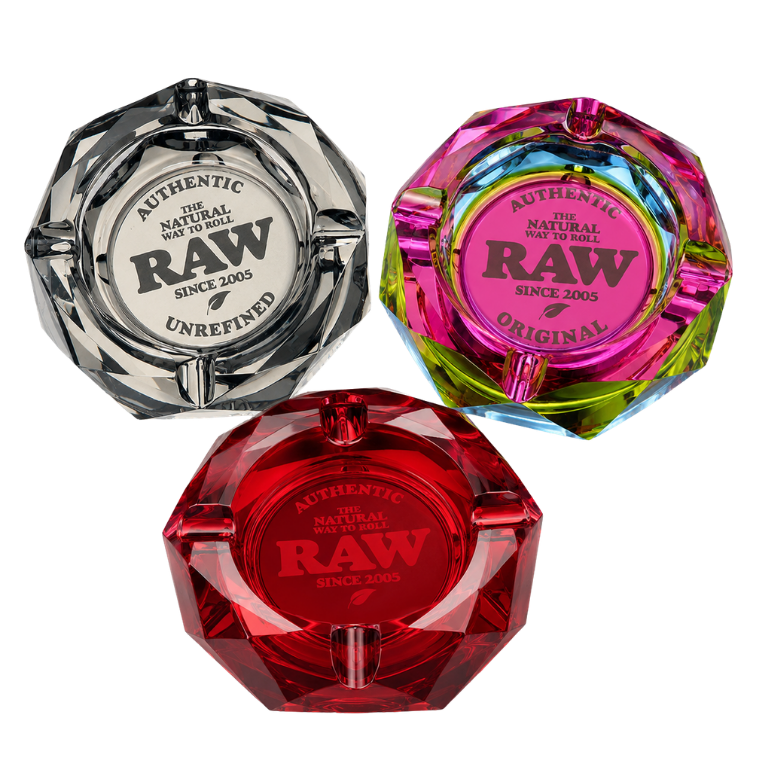 Cenicero RAW  de Cristal Multifacetado