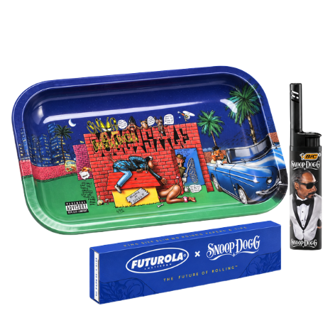 Pack Snoop Dogg Doggystyle: bandeja, mechero y papel